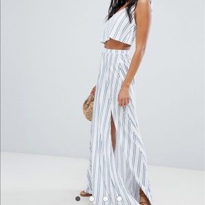 ASOS Skirt + Top 2-piece Coverup Set M